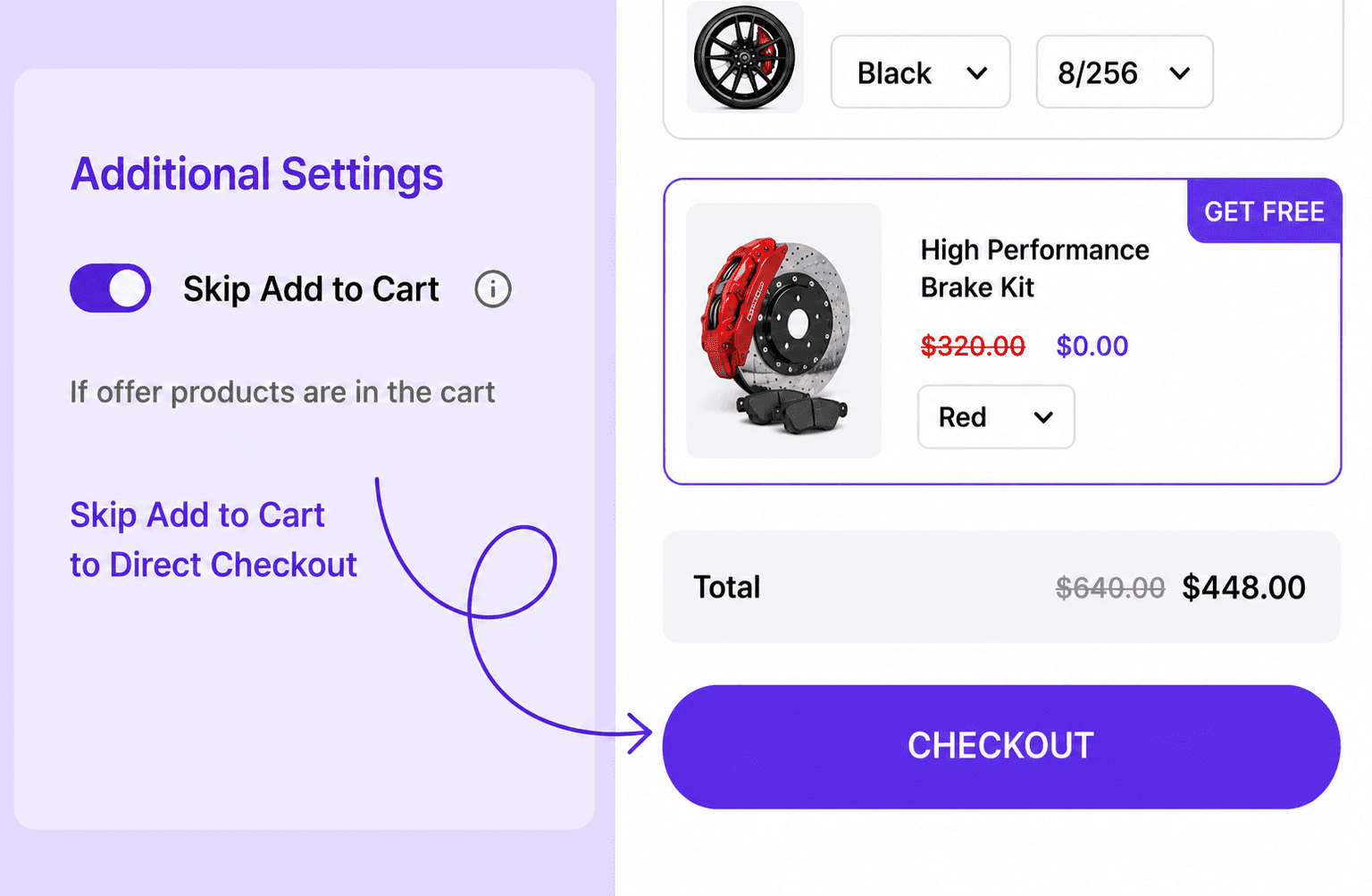 Direct Checkout preview