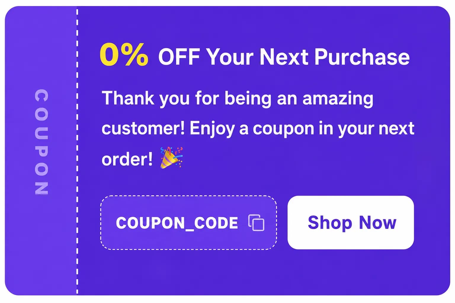 Next Order Coupon